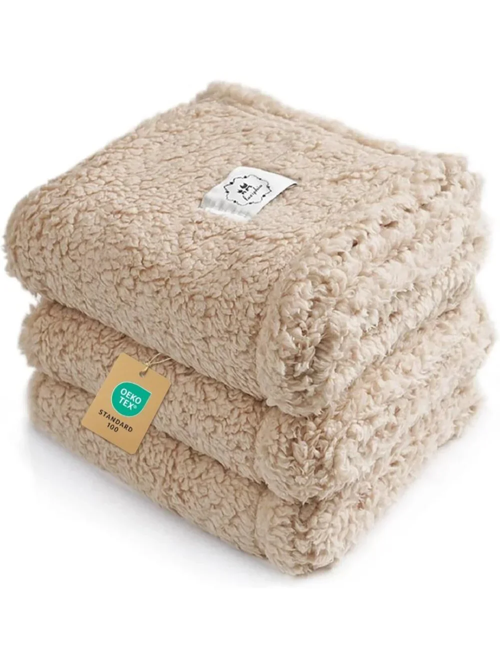 New Pack of 3 Calming Blankets Fluffy Premium Fleece Pet Blanket for Dogs & Cats